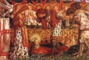 Dante Gabriel Rossetti Sir Bors and Sir Percival were Fed with the Sanct Grael Germany oil painting artist